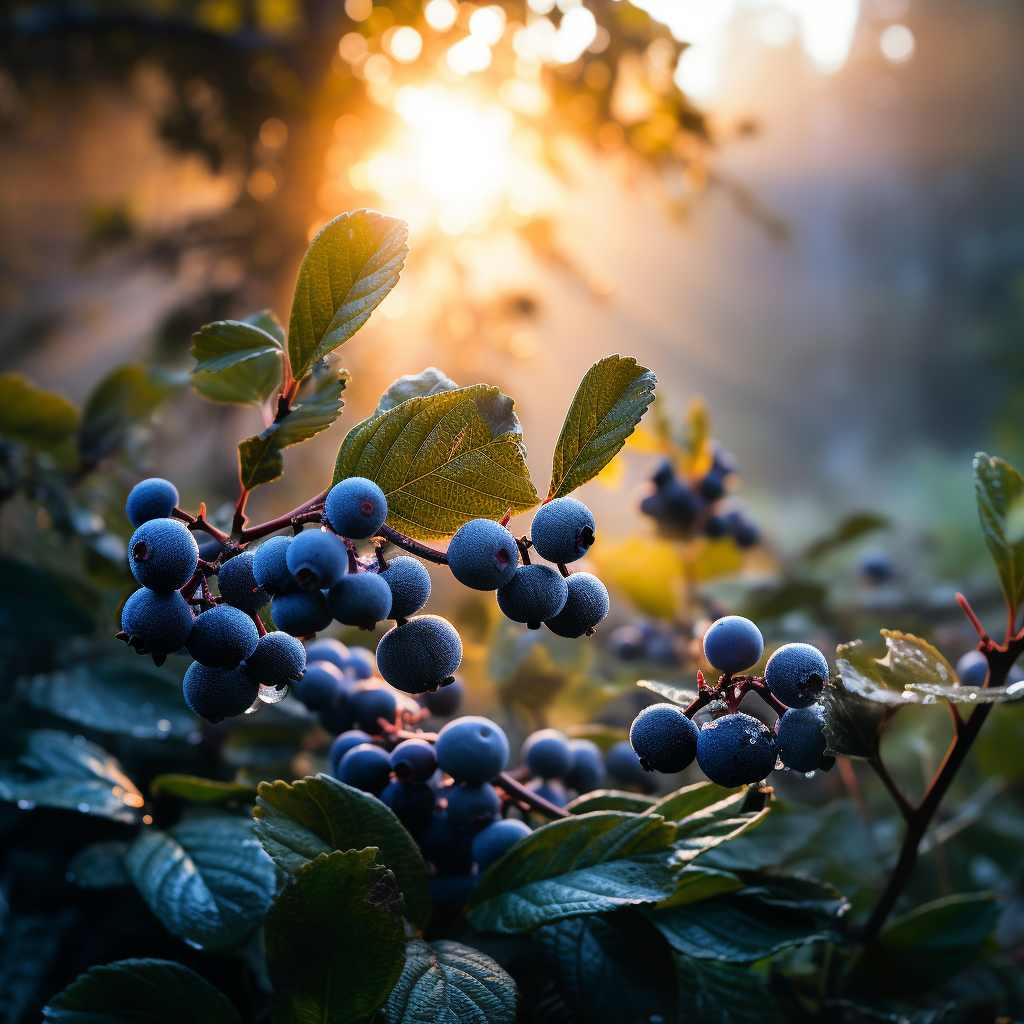 blåbærplukking i norsk skog